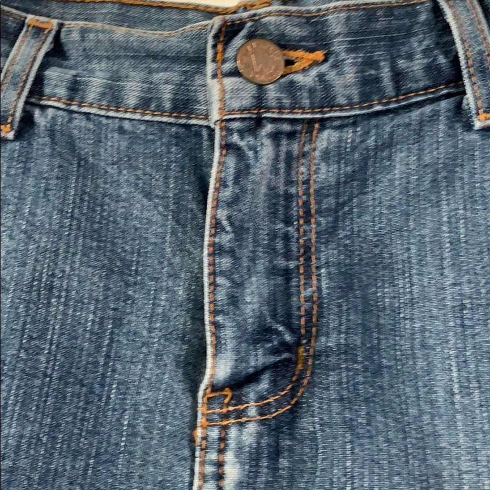 MANAGER Women’s Double Side Split Denim Skirt, Size 31 - Picture 3 of 5